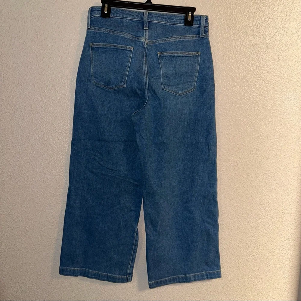 Highest Rise Wide Leg crop  Universal Thread Blue Ankle Jeans - Picture 5 of 6